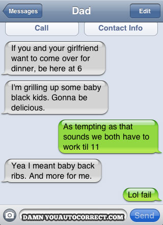 funny auto-correct texts - The 16 Funniest Autocorrects From September, 2011