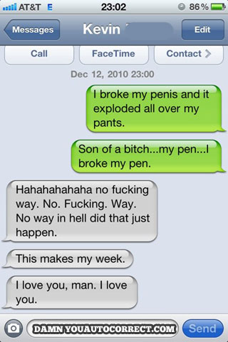 funny auto-correct texts - 10 Most Popular Autocorrects From December, 2010