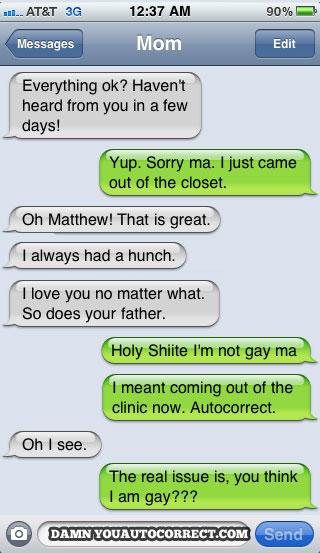 funny auto-correct texts - The 15 Funniest Autocorrects From June, 2011