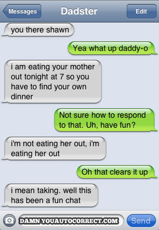 funny auto-correct texts - 15 Most Popular Autocorrects From April 2011