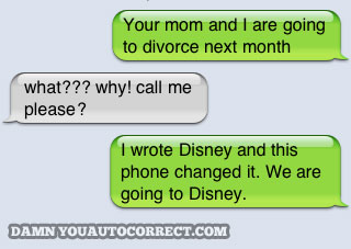 funny auto-correct texts - The 10 Most Popular DYAC’s From November 2010