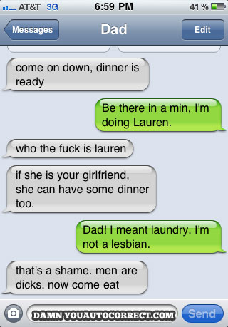 funny auto-correct texts - The 16 Funniest Autocorrects From September, 2011