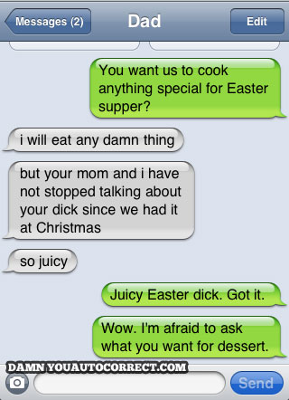 funny auto-correct texts - 15 Most Popular Autocorrects From April 2011