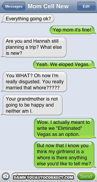 funny auto-correct texts - The 16 Funniest Autocorrects From October, 2011