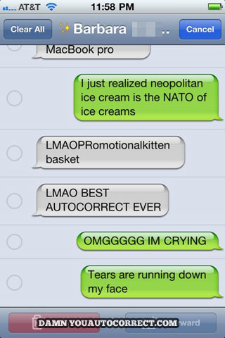 funny auto-correct texts - 15 Most Popular Autocorrects From May 2011