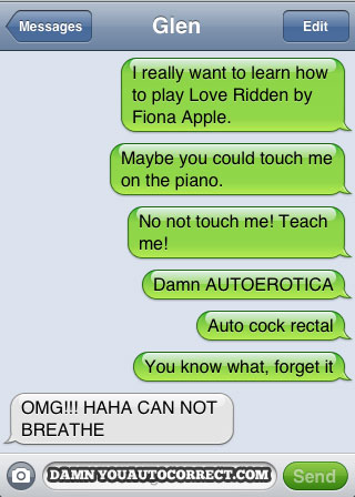 funny auto-correct texts - The 16 Funniest Autocorrects From October, 2011