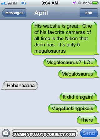 funny auto-correct texts - 15 Most Popular Autocorrects From March 2011