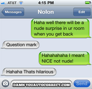 funny auto-correct texts - Surprise, Surprise!