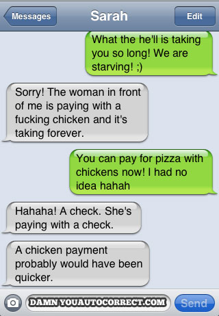 funny auto-correct texts - 12 Times Autocorrect Almost Ruined Pizza Night