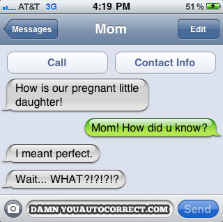 funny auto-correct texts - The 16 Funniest Autocorrects From October, 2011