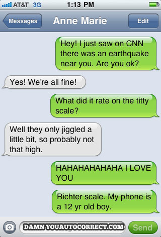 funny auto-correct texts - The 15 Funniest Autocorrects From December 2011