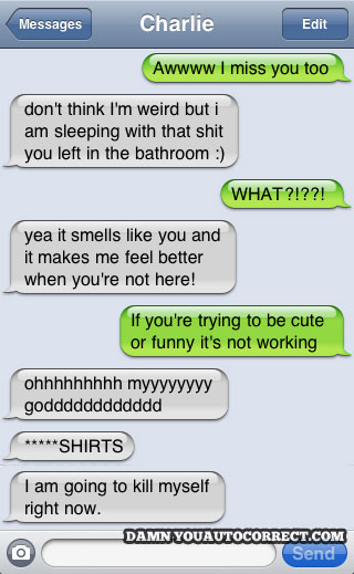 funny auto-correct texts - 15 Most Popular Autocorrects From May 2011