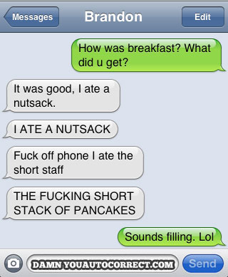 funny auto-correct texts - The 16 Funniest Autocorrects From October, 2011