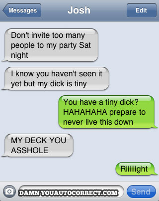 funny auto-correct texts - The 15 Funniest Autocorrects From July, 2011