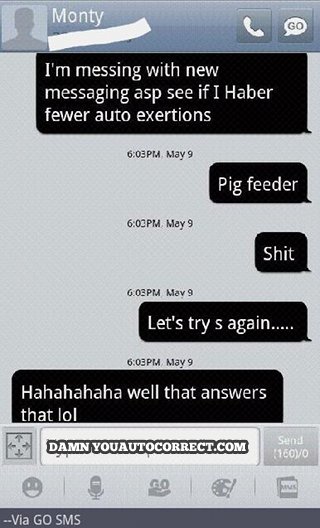 funny auto-correct texts - Testing