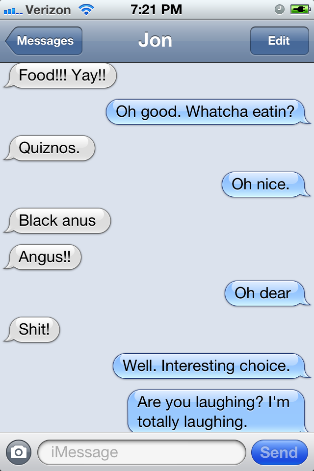 funny auto-correct texts - 10 Times Eating Went All Wrong