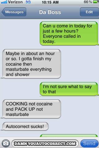 funny auto-correct texts - First Things First