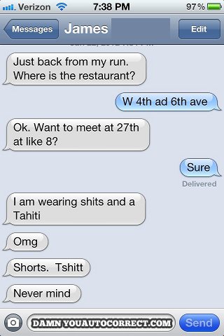 funny auto-correct texts - What Are You Wearing?