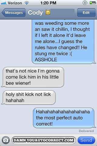 funny auto-correct texts - The 15 Funniest Autocorrects From August 2012