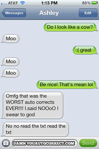 funny auto-correct texts - The 15 Funniest Autocorrects From August 2012