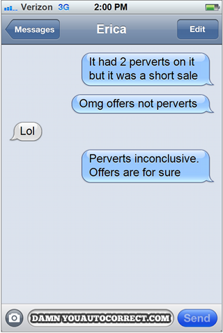 funny auto-correct texts - Not A Family Home