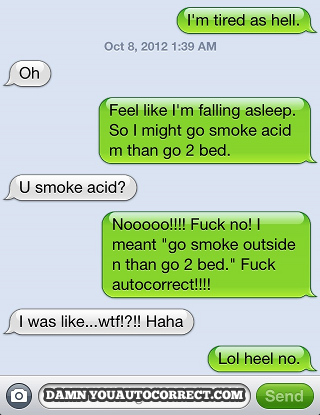 funny auto-correct texts - Calling It A Day