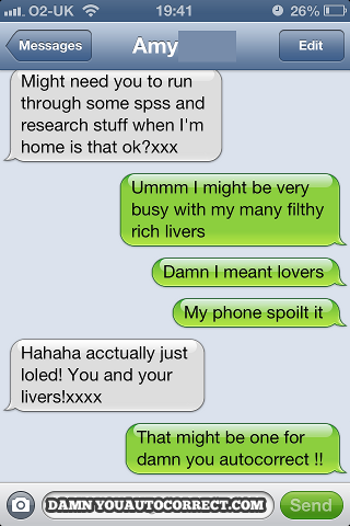 funny auto-correct texts - What Happens If You Liver Alone