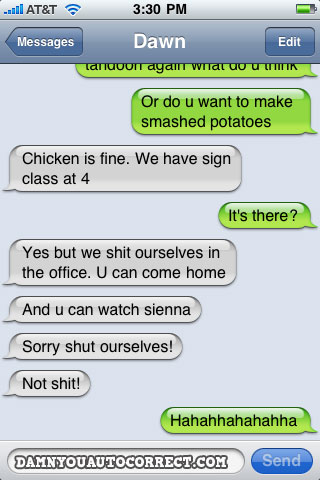 funny auto-correct texts - 20 “Bad Day at Work” Autocorrects