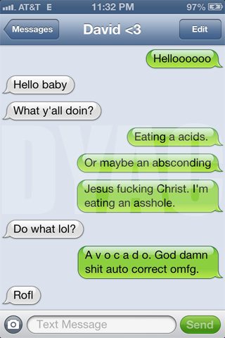 funny auto-correct texts - The 26 Best Autocorrects Of October 2012