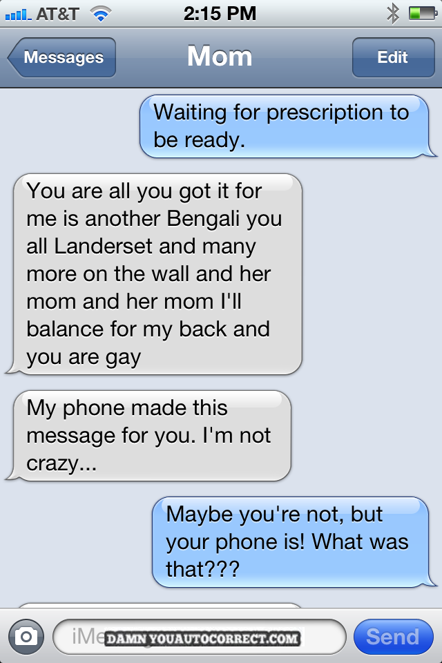 funny auto-correct texts - The 26 Best Autocorrects Of October 2012