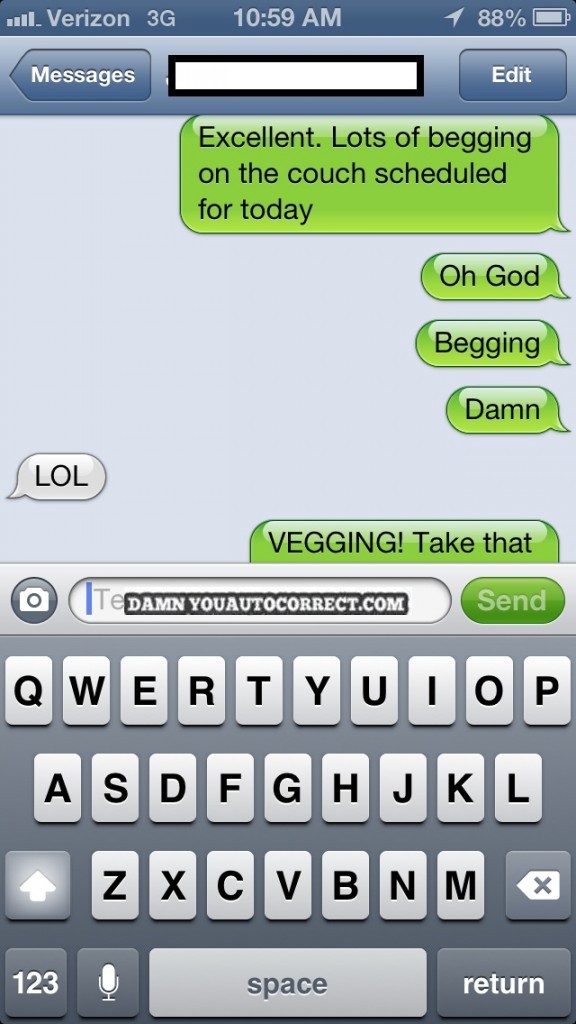 funny auto-correct texts - The 26 Best Autocorrects Of October 2012