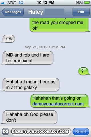 funny auto-correct texts - The 26 Best Autocorrects Of October 2012