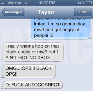 funny auto-correct texts - I Would If I Could