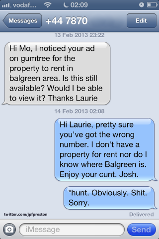 funny auto-correct texts - The 21 Best Autocorrects Of February 2013