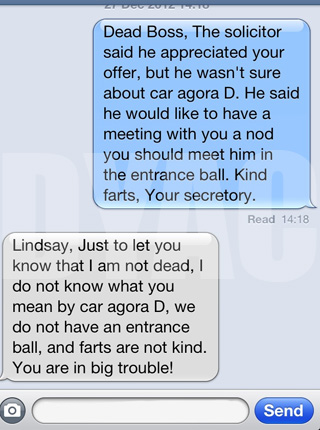 funny auto-correct texts - The 21 Best Autocorrects Of February 2013