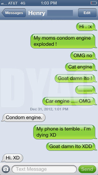 funny auto-correct texts - The 21 Best Autocorrects Of February 2013