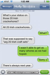 funny auto-correct texts - irish-crack