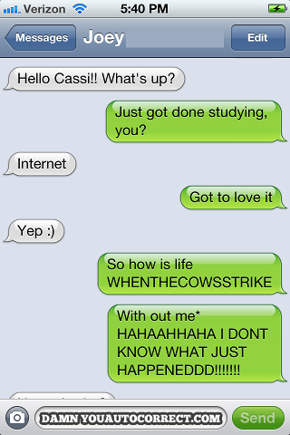 funny auto-correct texts - The 20 Funniest Autocorrects Of April 2013