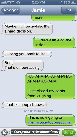 funny auto-correct texts - The 20 Funniest Autocorrects Of April 2013