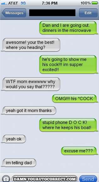 funny auto-correct texts - The 20 Funniest Autocorrects of July 2013!