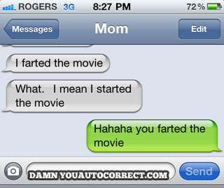 funny auto-correct texts - The 13 Funniest Autocorrects of October 2013!