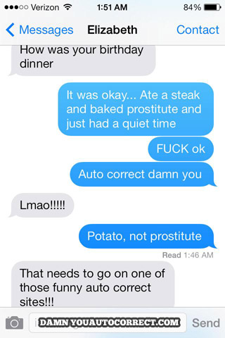 funny auto-correct texts - 9 Autocorrects About the World’s Oldest Profession