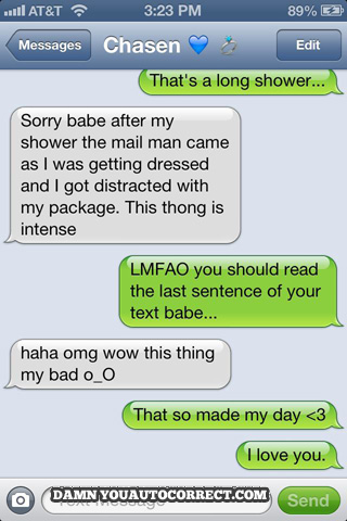 funny auto-correct texts - The Package ;)