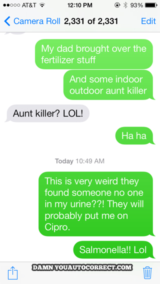 funny auto-correct texts - 8 Times Autocorrect Created Family Problems