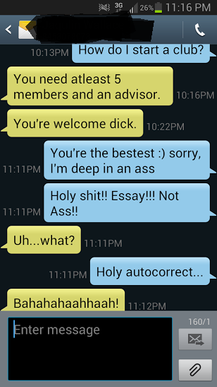 funny auto-correct texts - 11 Times Autocorrect Did College Wrong