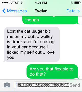 funny auto-correct texts - She’s Flexible