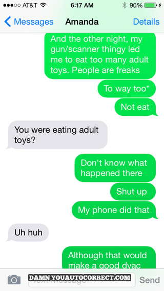 funny auto-correct texts - 10 Times Eating Went All Wrong