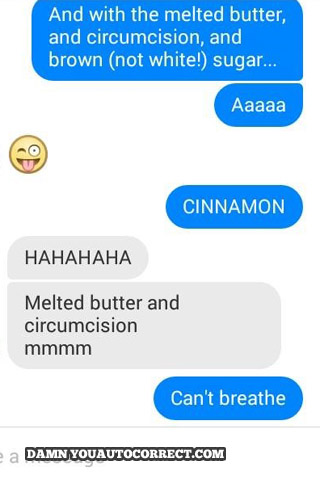 funny auto-correct texts - Part of a Complete Breakfast