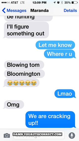 funny auto-correct texts - Good for Tom