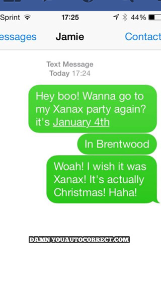 funny auto-correct texts - Party Time
